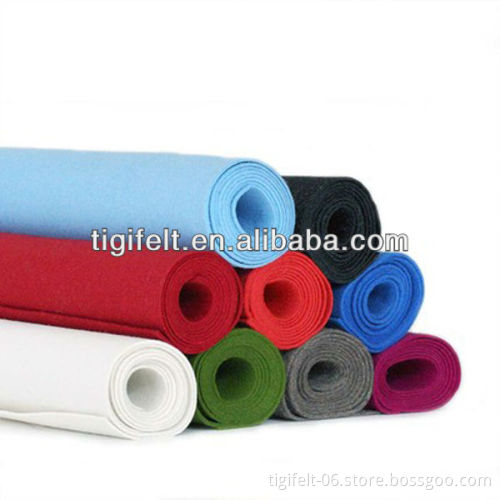 polyester felt rolls in various colors 1mm to 20mm thick